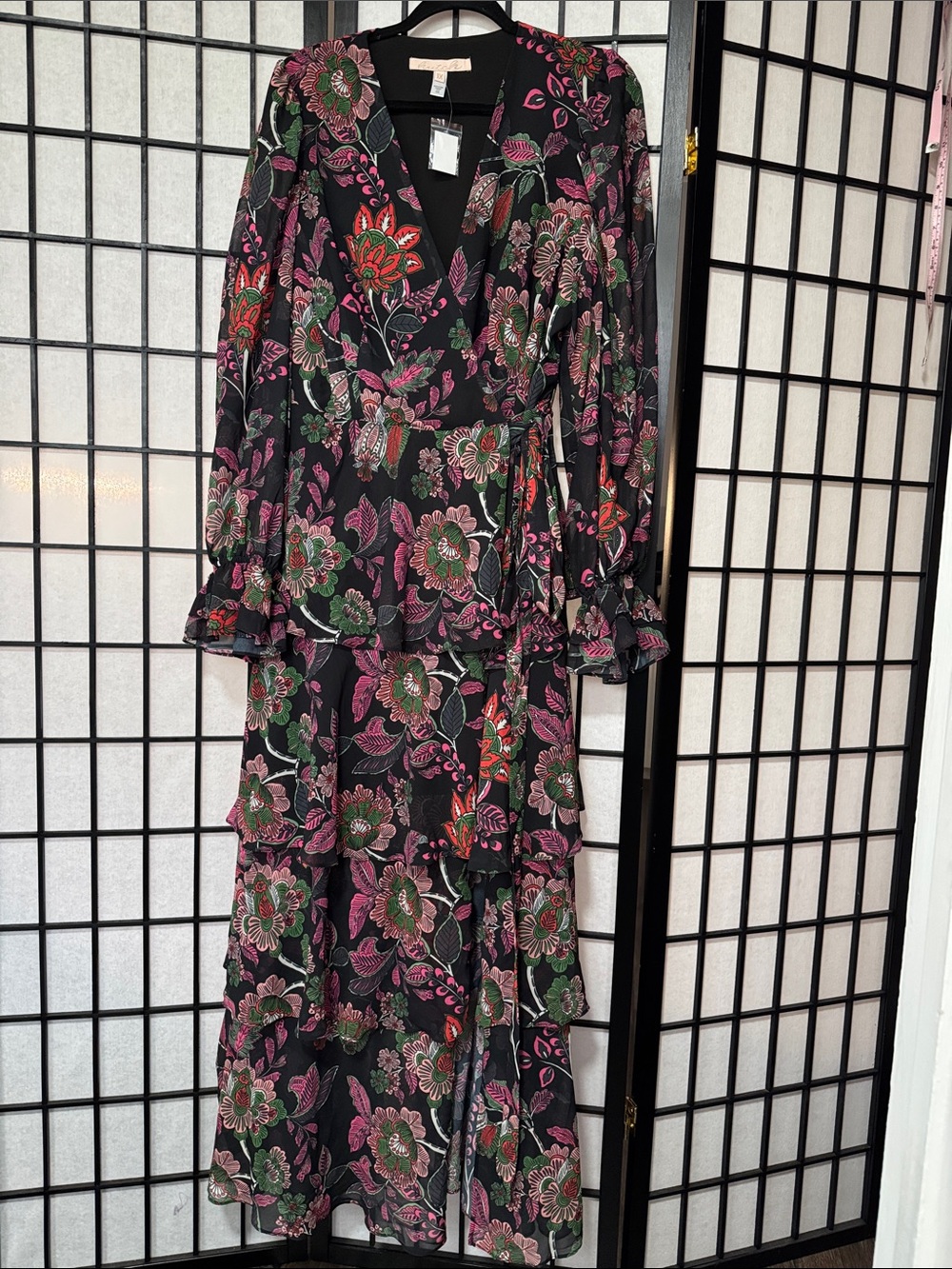 Anthropologie Hutch Long-Sleeve V-Neck Wrap Maxi Dress – Size 1X – Sold Out - Picture 8 of 16